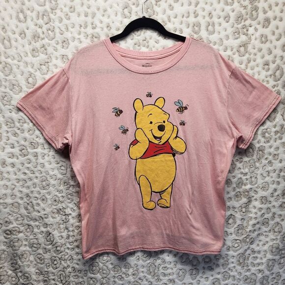 Disney Plus Size Womens Winnie the Pooh 3XL Short Sleeve Pink t-shirt - Picture 1 of 6